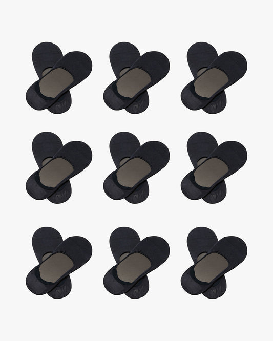 Nine pairs of Lars – Cotton Loafer Socks arranged in a grid on a white background.