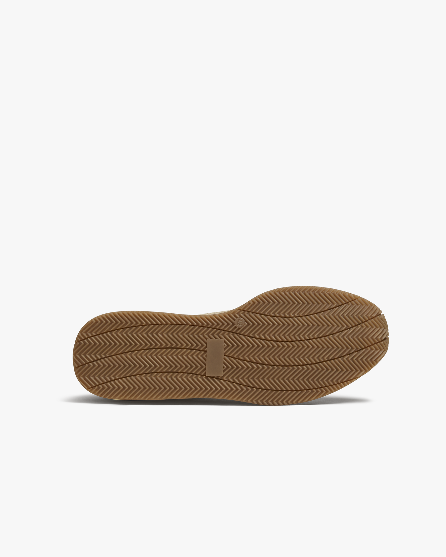 Close-up of the Stensund in sand suede outsole, featuring a durable rubber sole with a herringbone tread pattern designed for reliable grip and everyday versatility.